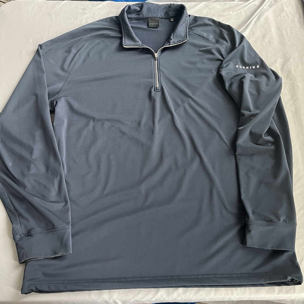 Dunning 1/4 Zip Pullover Men's 2XL Navy Blue Golf Performance Stretch